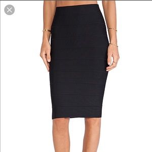 BCBG Maxazria pencil skirt in burgundy